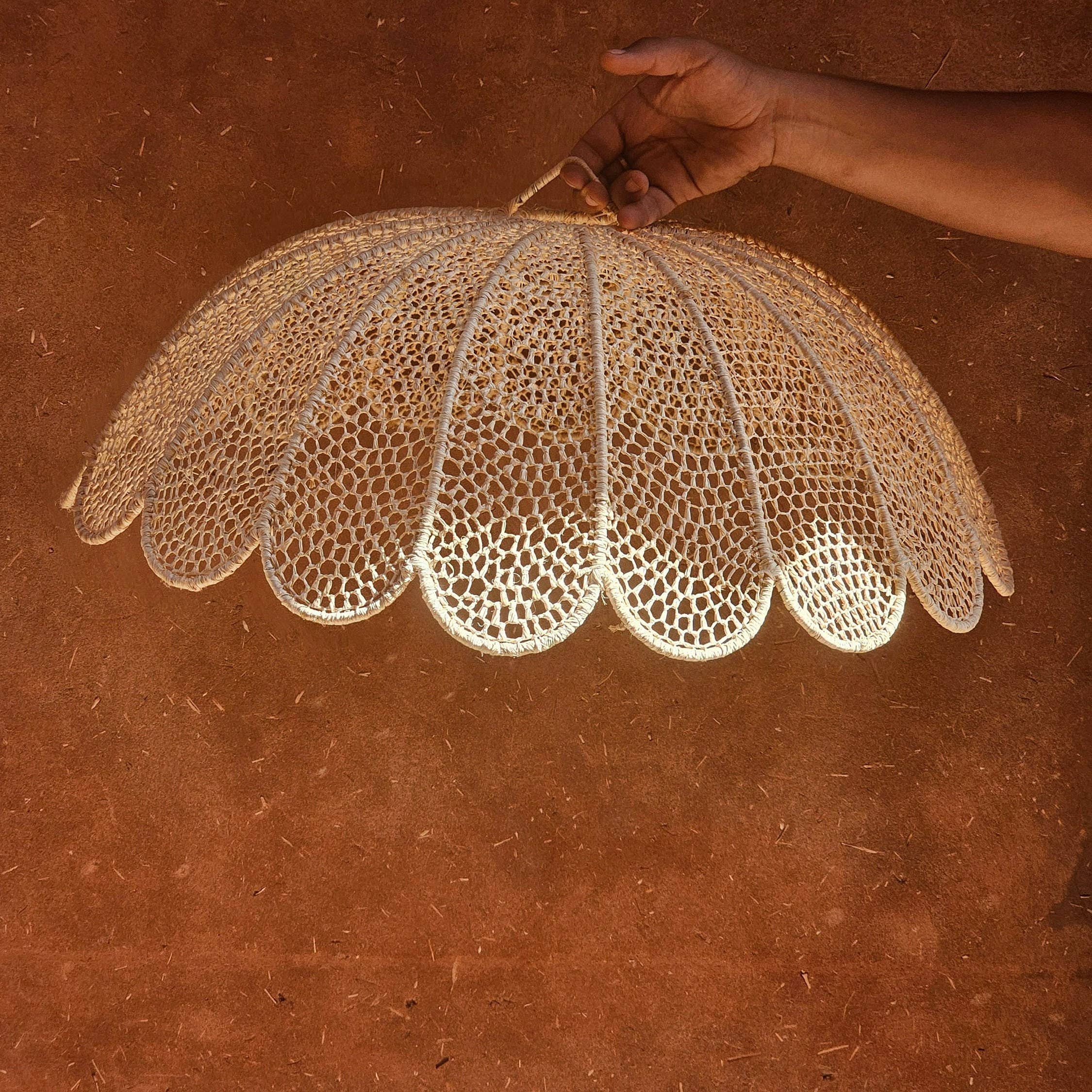 martitec - Wholesale Chandelier/Hanging Light - Handmade Raffia Pendant Light – Natural Hanging Lampshade9