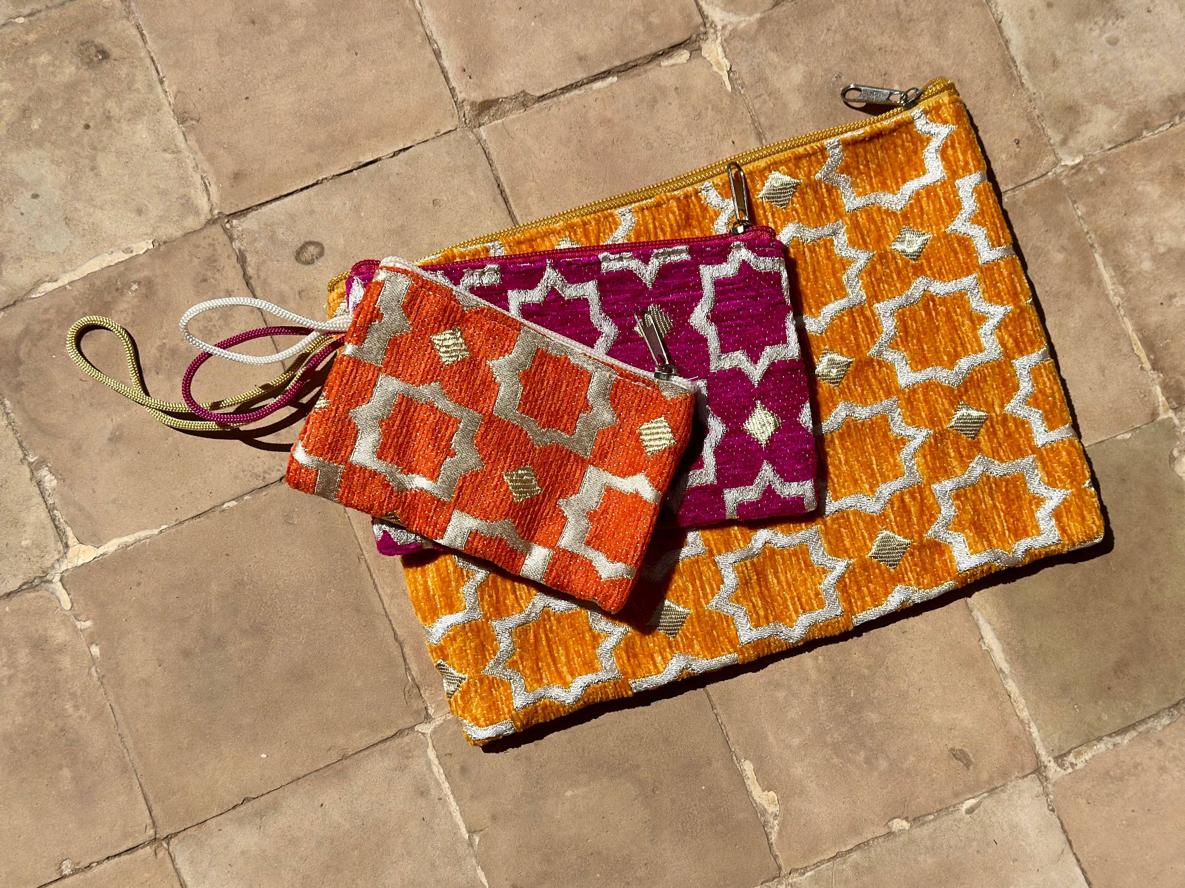 SOUK in the CITY – wholesale Pouch – Women’s – NAJM Medium Upcycled Pouch7