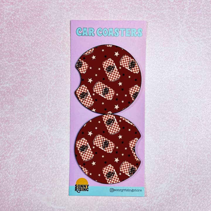 2 Porta-copos para Carro, Padrão Xadrez Dp por atacado de Sonny Rising