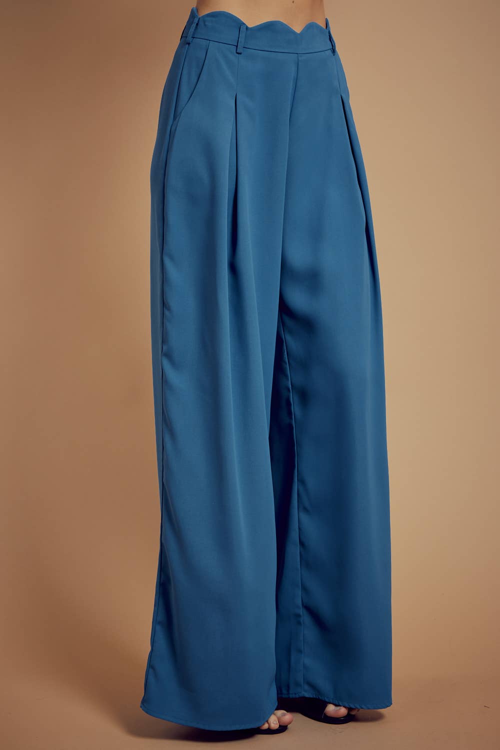 BNS - Vente Pantalon – femme - Pantalon long uni à jambes larges avec poches7