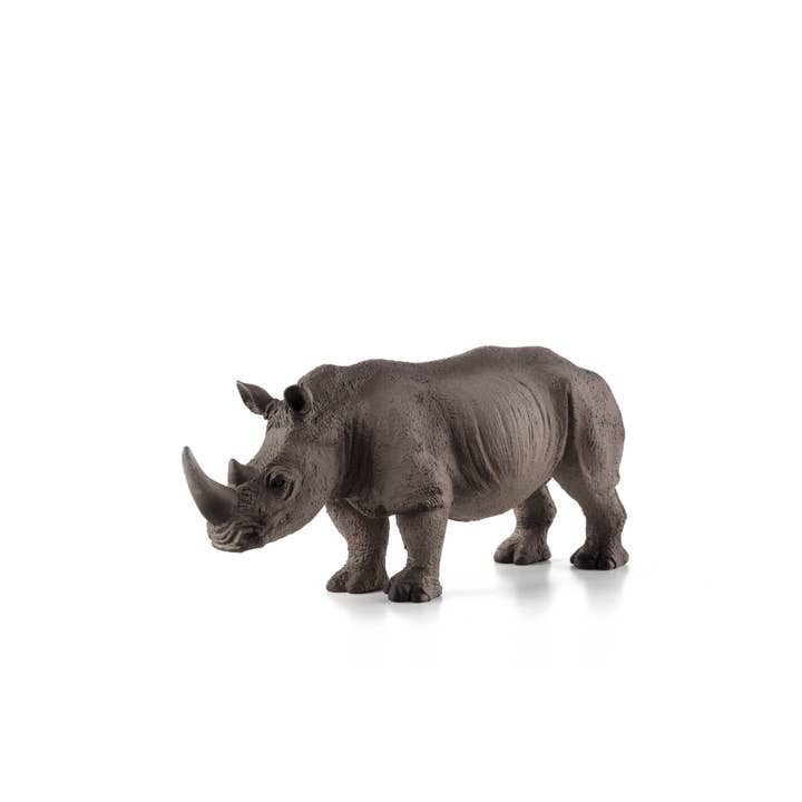 Mojo White Rhinoceros Animal Figurine for wholesale by Mojo