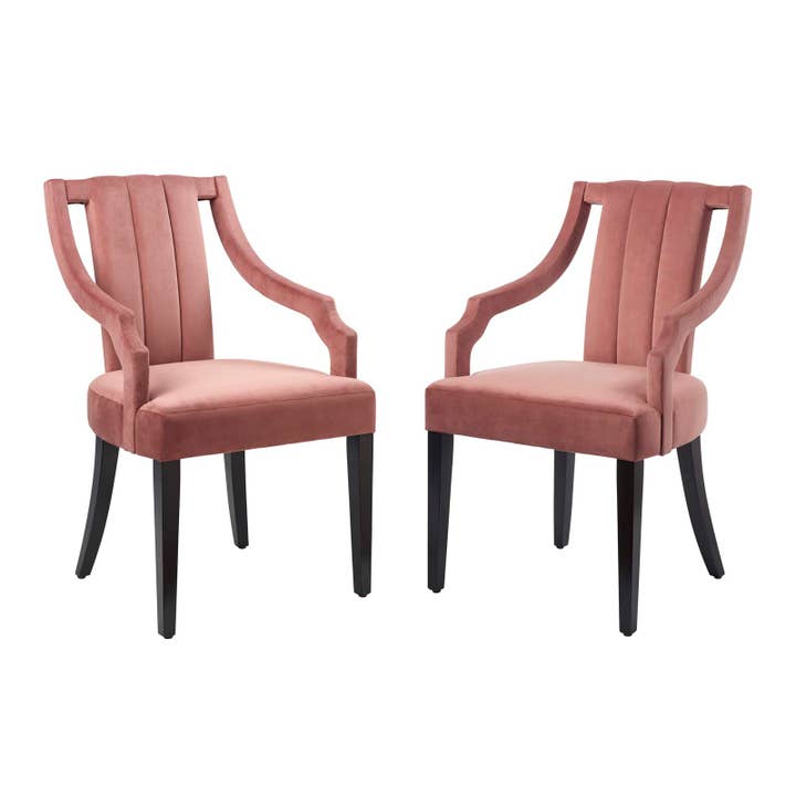 Virtue Performance Velvet Dining Chairs - Set of 2 for wholesale by Modway