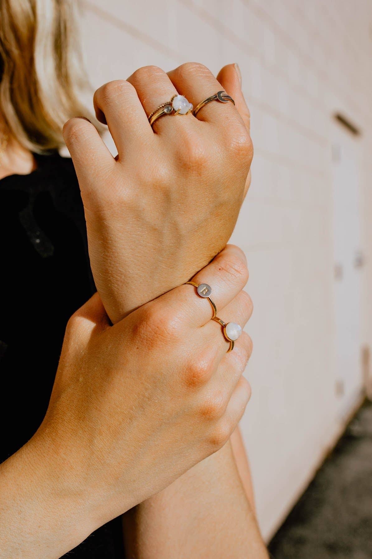 Simply Chic Jewelry - Wholesale Band/Stacked Ring - Crescent Moon Stacking Ring4