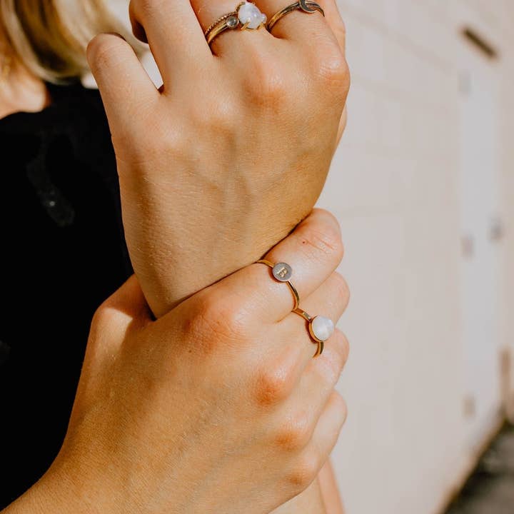 Simply Chic Jewelry - Wholesale Band/Stacked Ring - Crescent Moon Stacking Ring4