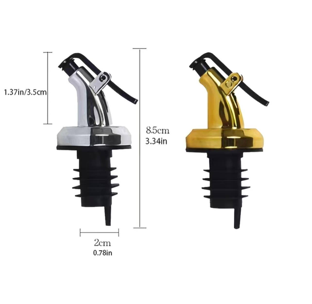 Cruet Spout, Gold Chef Pourer, Dispenser with Snap On Lock for wholesale on Faire2