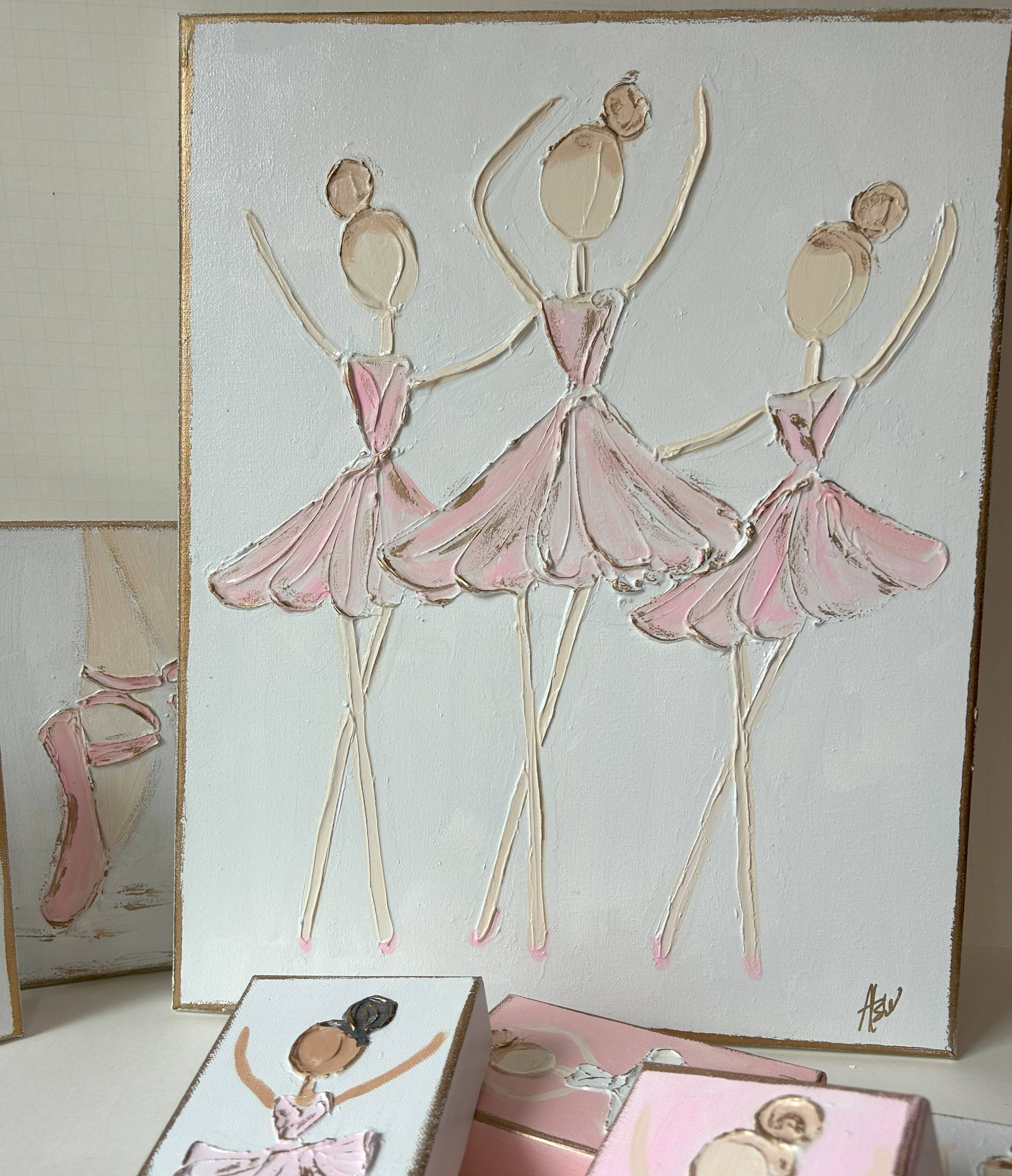 Coddiwomple - Wholesale Painting/Drawing - Ballerina Trio | canvas art recital dance ballet nutcracker5