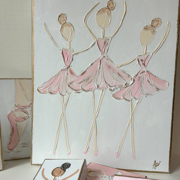Coddiwomple - Wholesale Painting/Drawing - Ballerina Trio | canvas art recital dance ballet nutcracker5