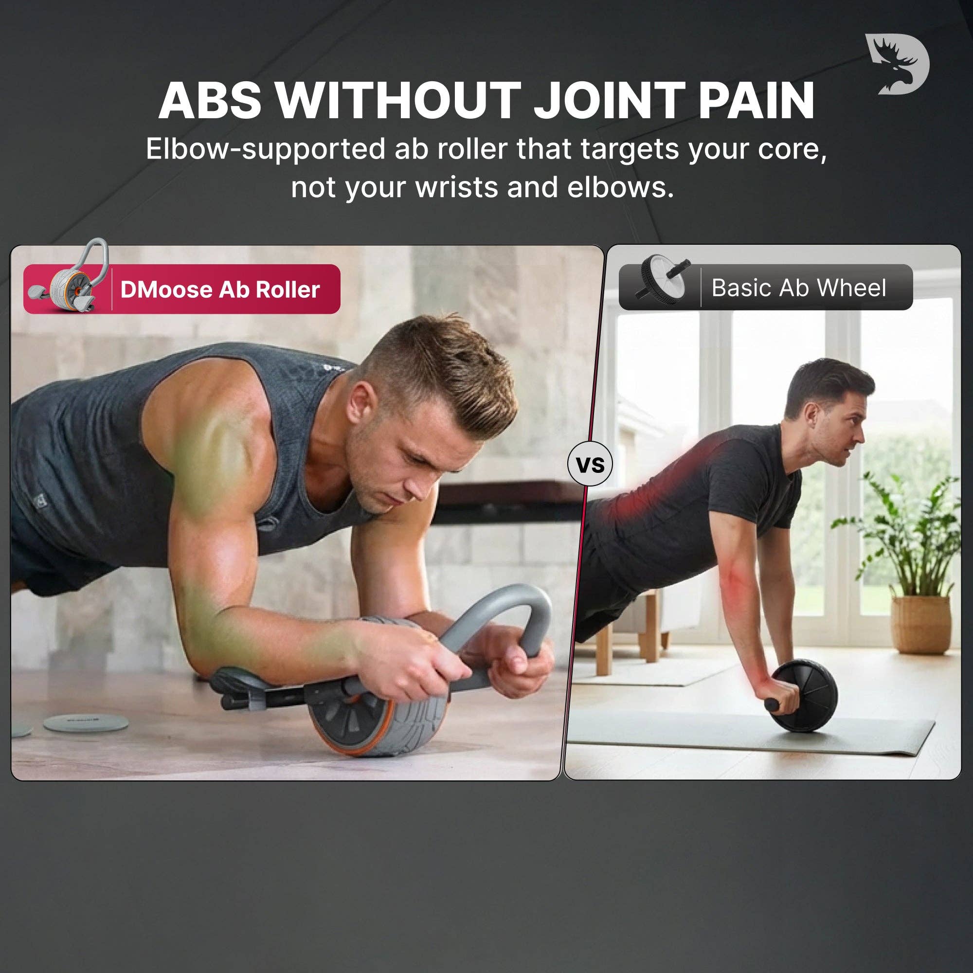 Gray DMoose Ab Roller for wholesale on Faire2