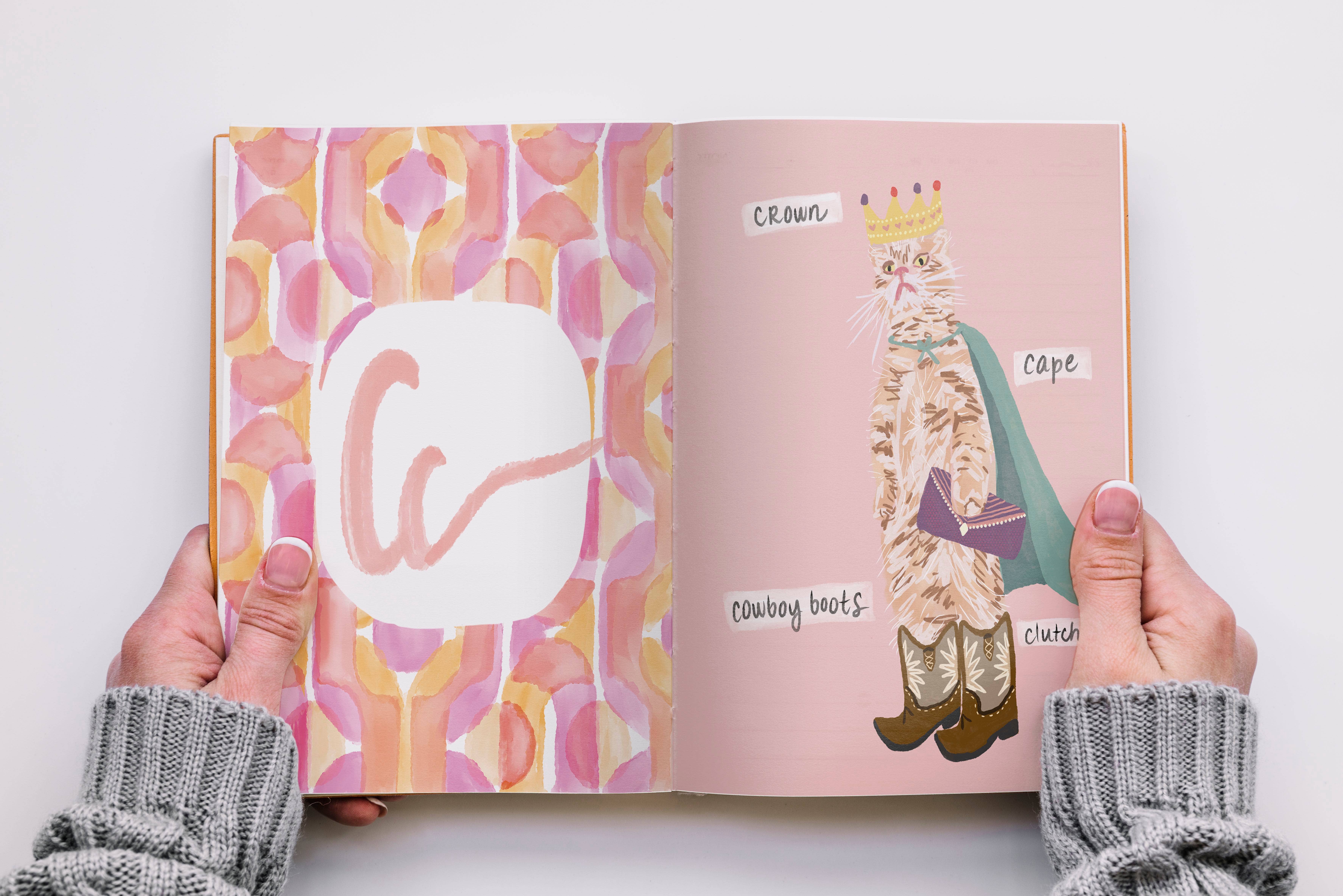 Hairy Berry Books - Wholesale Baby & Toddler Book (0-2) - A to Z Accessories... on Cats! (Board Book)2