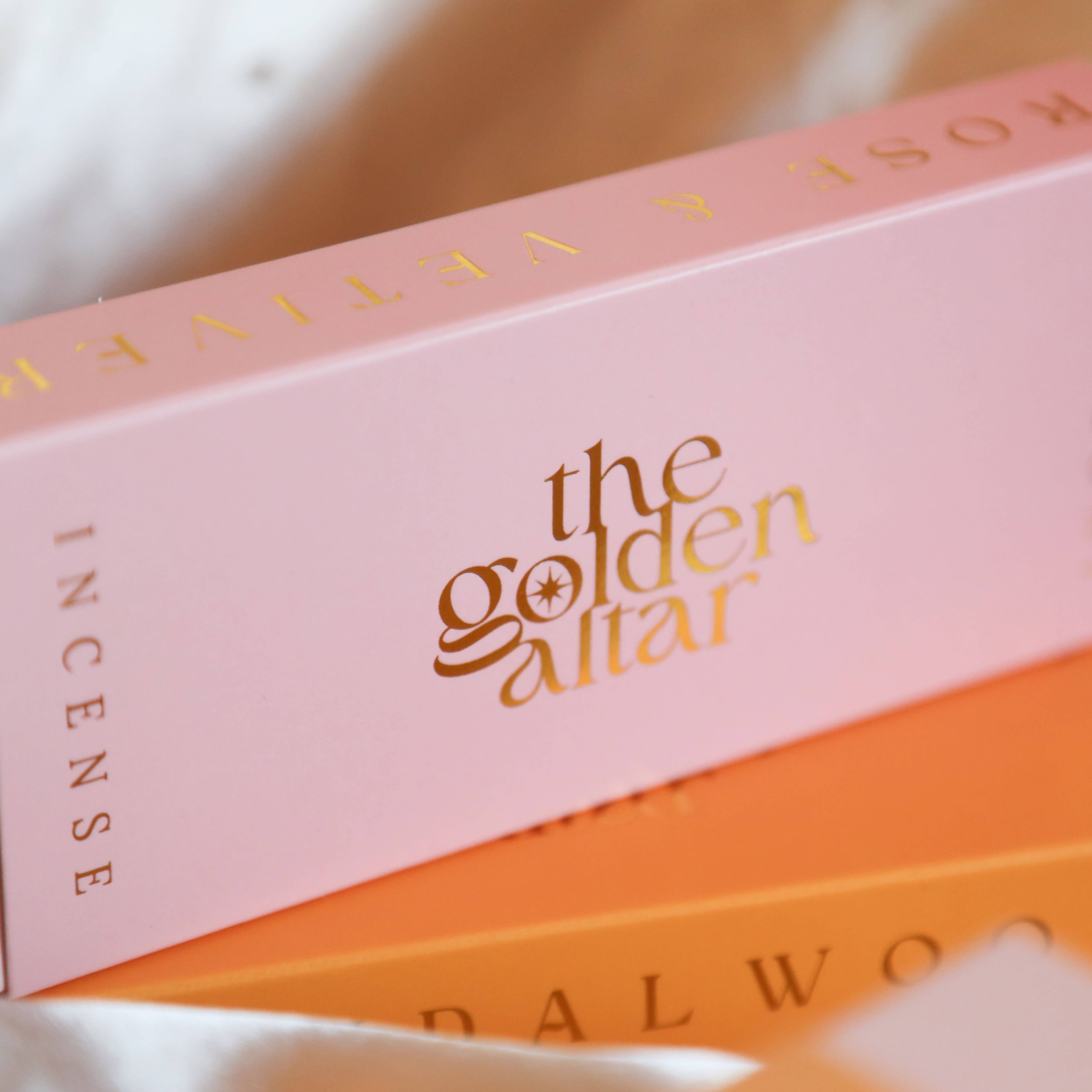 The Golden Altar - Wholesale Incense - The Golden Altar Natural Incense - Rose & Vetiver3