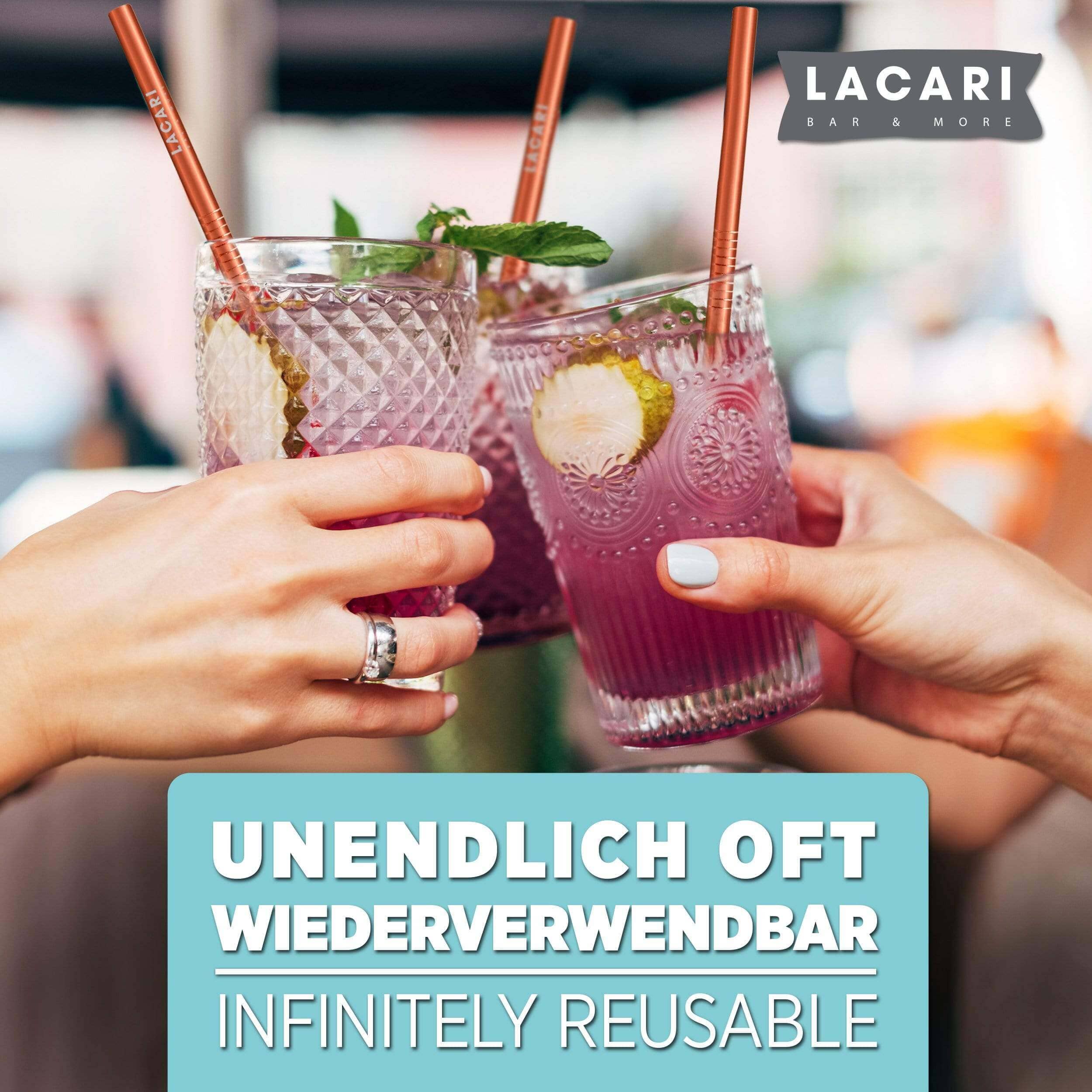 Lacari Cheers Club - Vendita all'ingrosso Cannuccia - Cannucce in rame riutilizzabili3