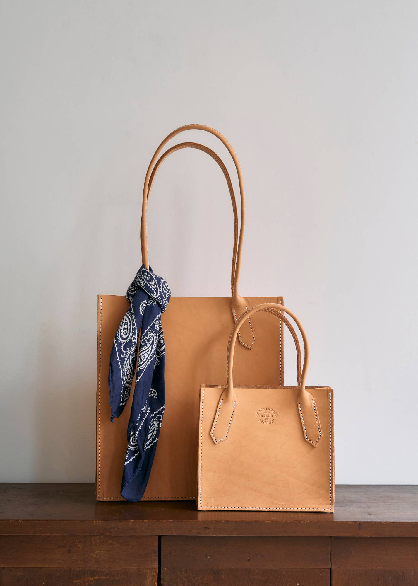 FORESTBOUND - Wholesale Tote bag – Unisex - Leather Dock Bag, Standard Veg Tan