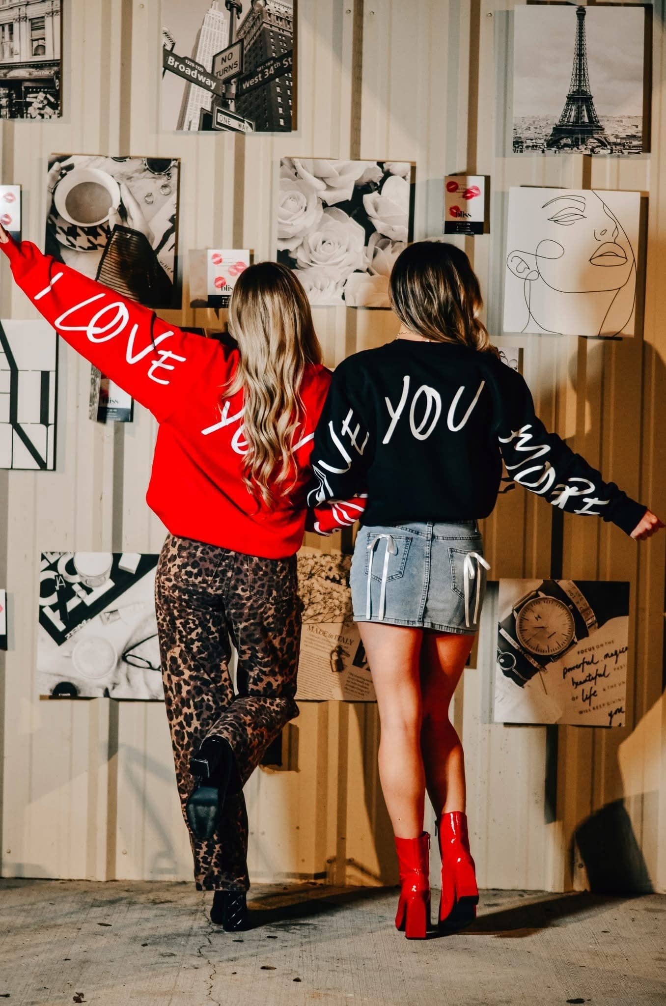 Southern Bliss Co. - Wholesale Graphic Sweatshirt - Women's - Love You Mean It Black Sweatshirt2