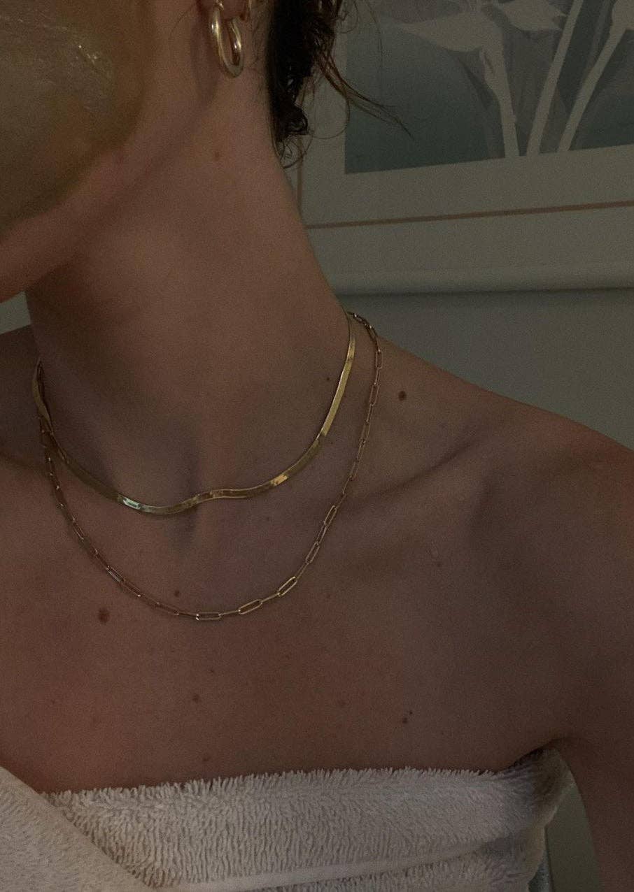 Kinn - Venta al por mayor Collares de cadenas y eslabones - Collar de cadena de eslabones con clip8