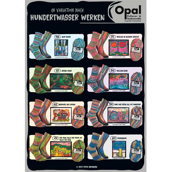 SCHULANA - Wholesale Yarn - OPAL sock yarn after Hundertwasser 4-ply26