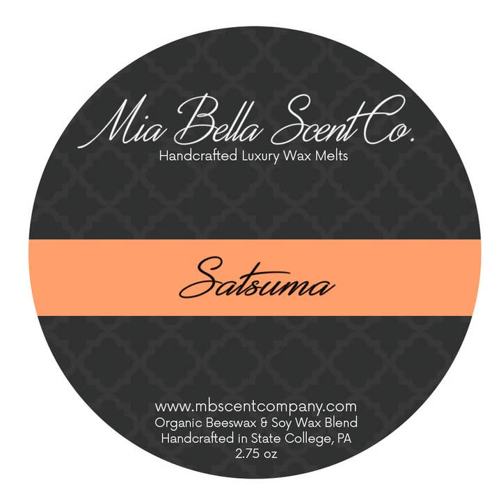 Satsuma Wax Melt for wholesale by Mia Bella Scent Company