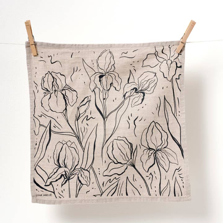 Iris Linen Napkins - Set of 2 for wholesale by Elana Gabrielle