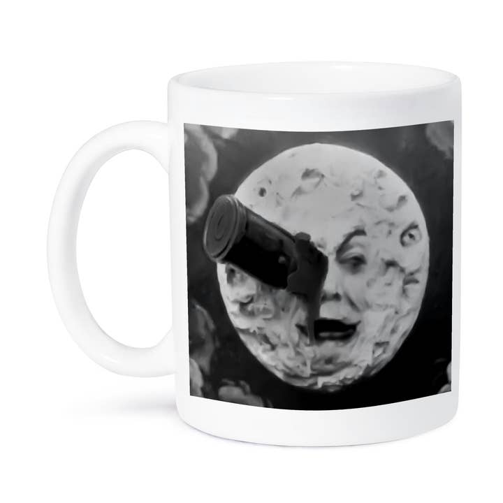 3dRose – wholesale Coffee mug – 3dRose, A Trip to the Moon (Grayscale Fuzzed), Mug8