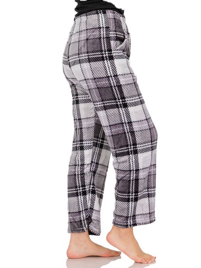 Cap Zone - Wholesale Sleepwear Bottom - Women's - Fuzzy Plush Lounge Pajama Pants5