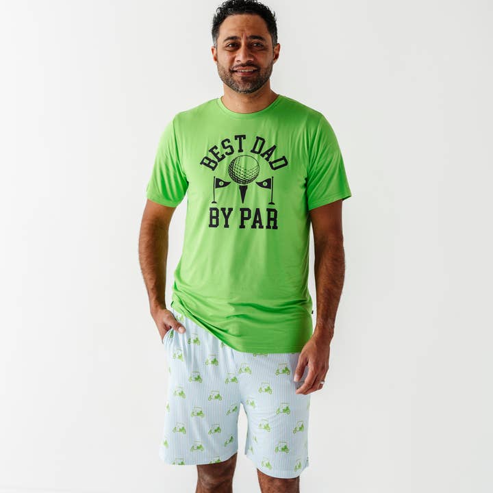 Kiki + Lulu - Wholesale Lounge Set - Men's - Who's Your Caddy? Blue Golf Mens Lounge Set- Kiki+Lulu x Little Mama Shirt Shop