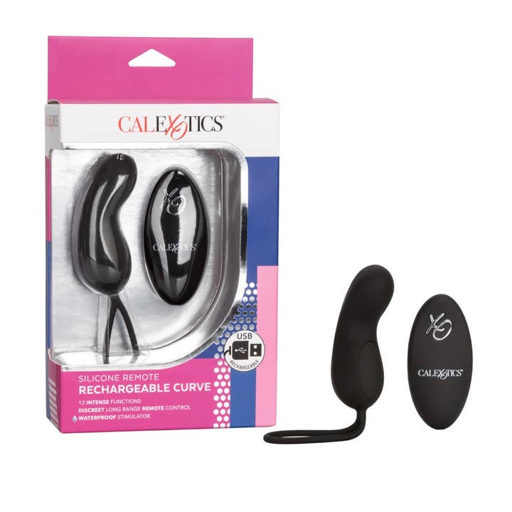 Silicone Remote Rechargeable Curve for wholesale by CalExotics