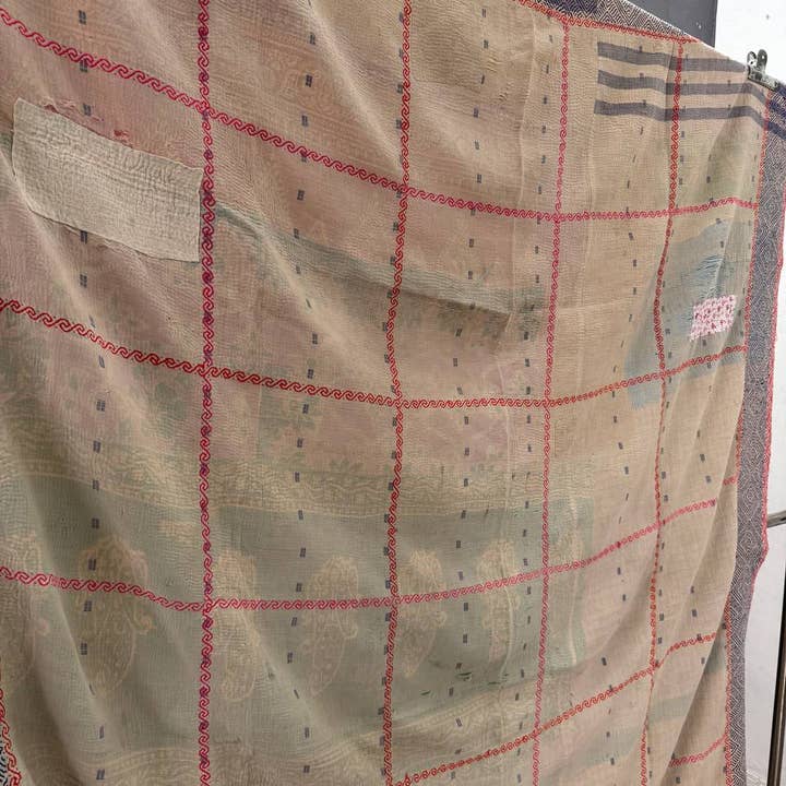 bhavnas boutique - Wholesale Quilt - Vintage Textiles Cotton Throw kantha Stitch Quilt, Blanket4