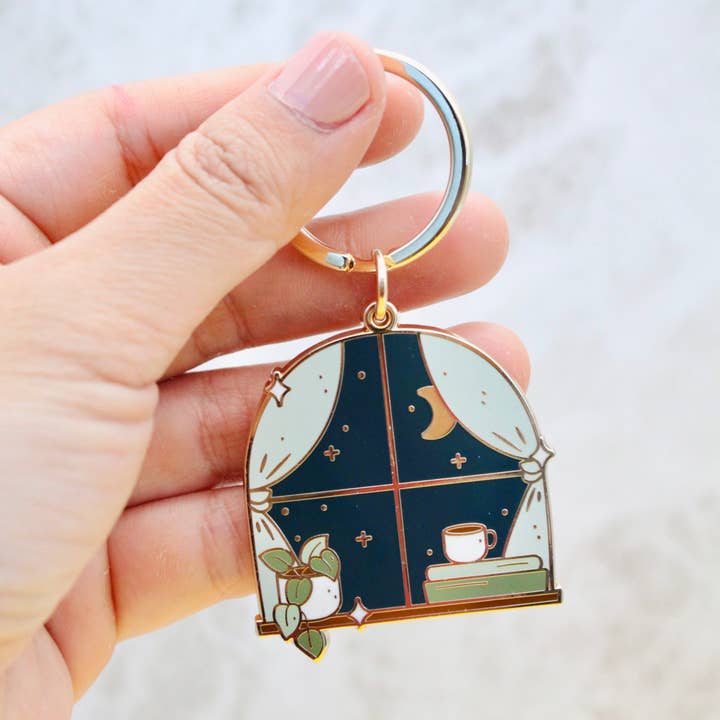 Cozy Night Keychain for wholesale by Occasionalish