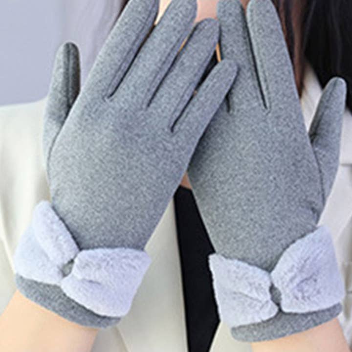 Funkyrel® Atzbranding Limited - Wholesale Gloves - Women's - Gloving - Women's Winter Touchscreen Gloves with Bow2