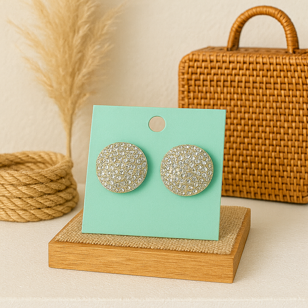 The Bling Barn - Wholesale Stud/Post Earrings - Glam Queen is The Star Post Style Glitz Earrings1