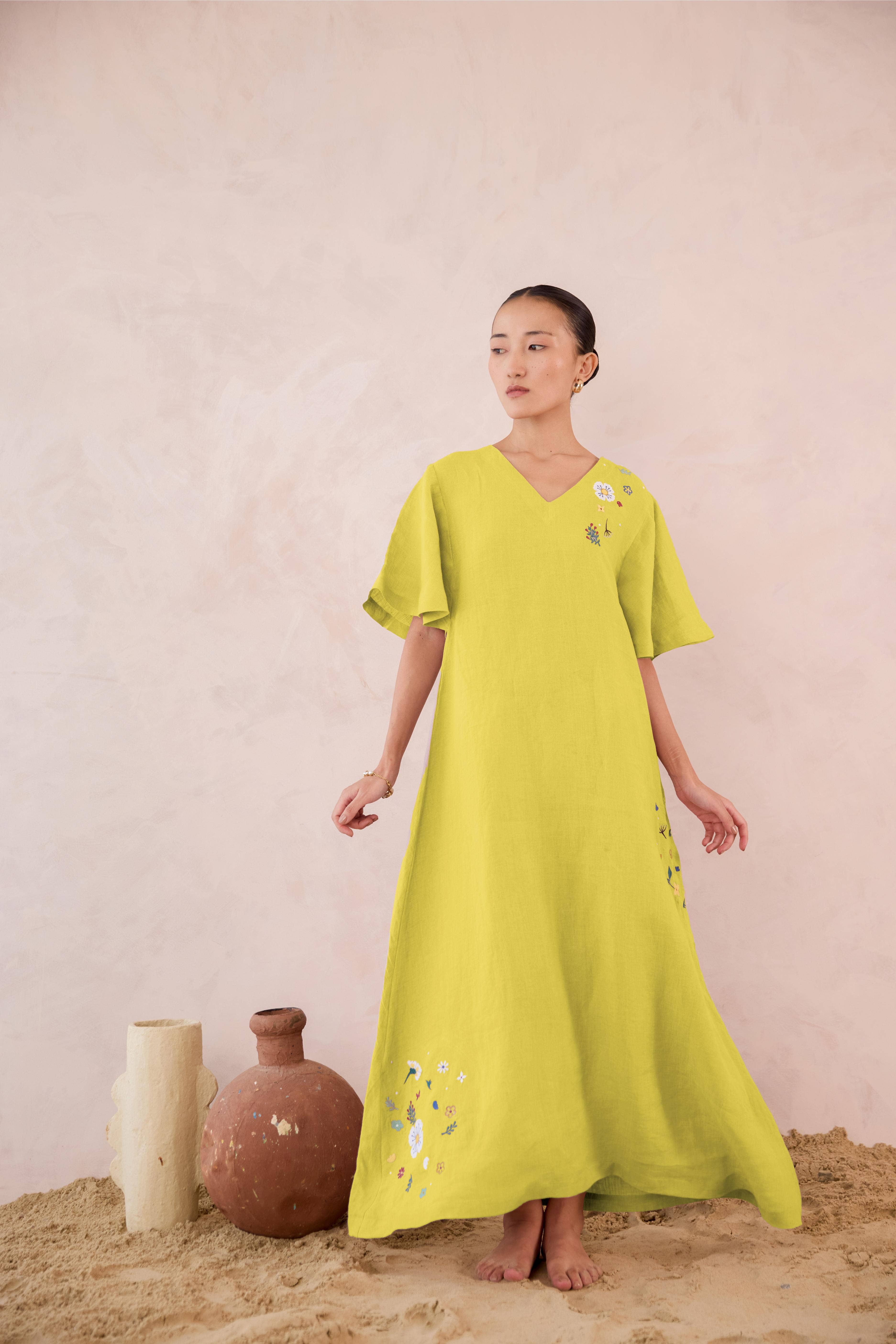 Live Linen – Vestido - Mulher por atacado – Vestido Rosaline de Linho8