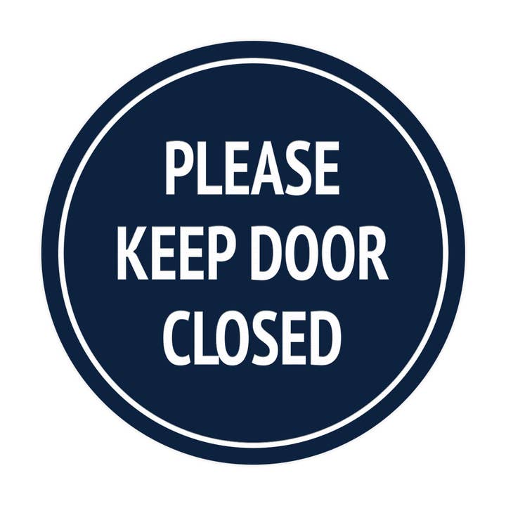 Panneau « Please Keep Door Closed » de Lita Circle pour la vente par All Quality