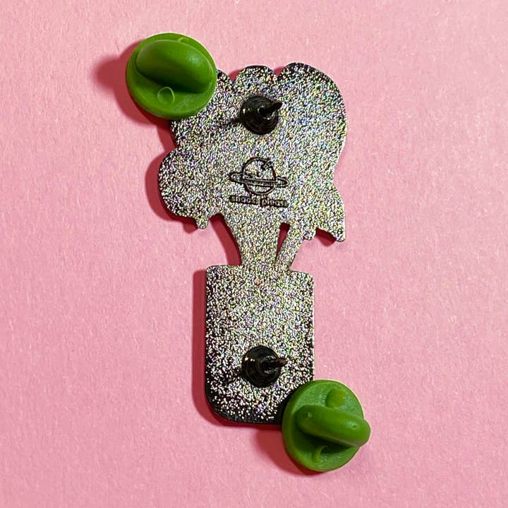 snacks please - Wholesale Lapel Pin/Button - Monstera Potted Plant Enamel Pin (Swiss Cheese Plant)2