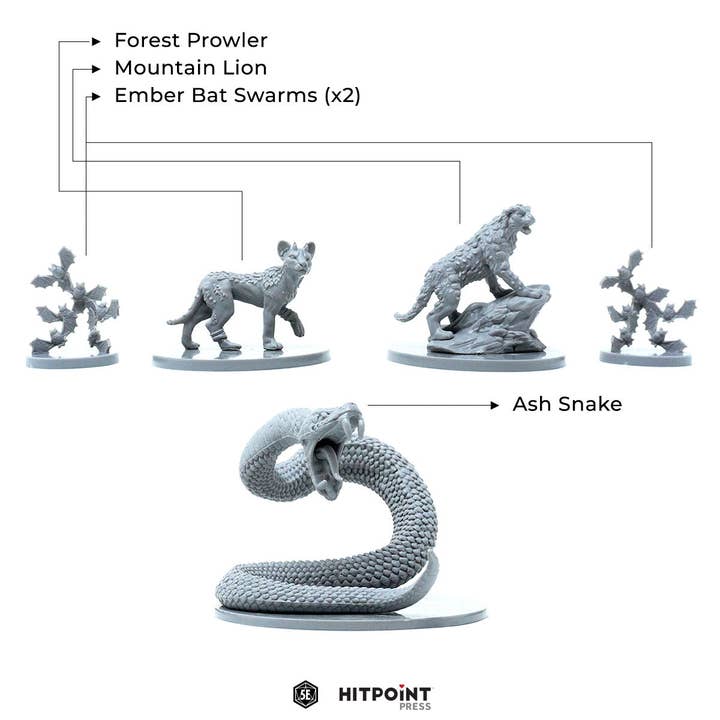 Hit Point Press - Wholesale Decorative Figurine - Humblewood: Beasts of the Wood - Miniatures (Plastic Minis)1