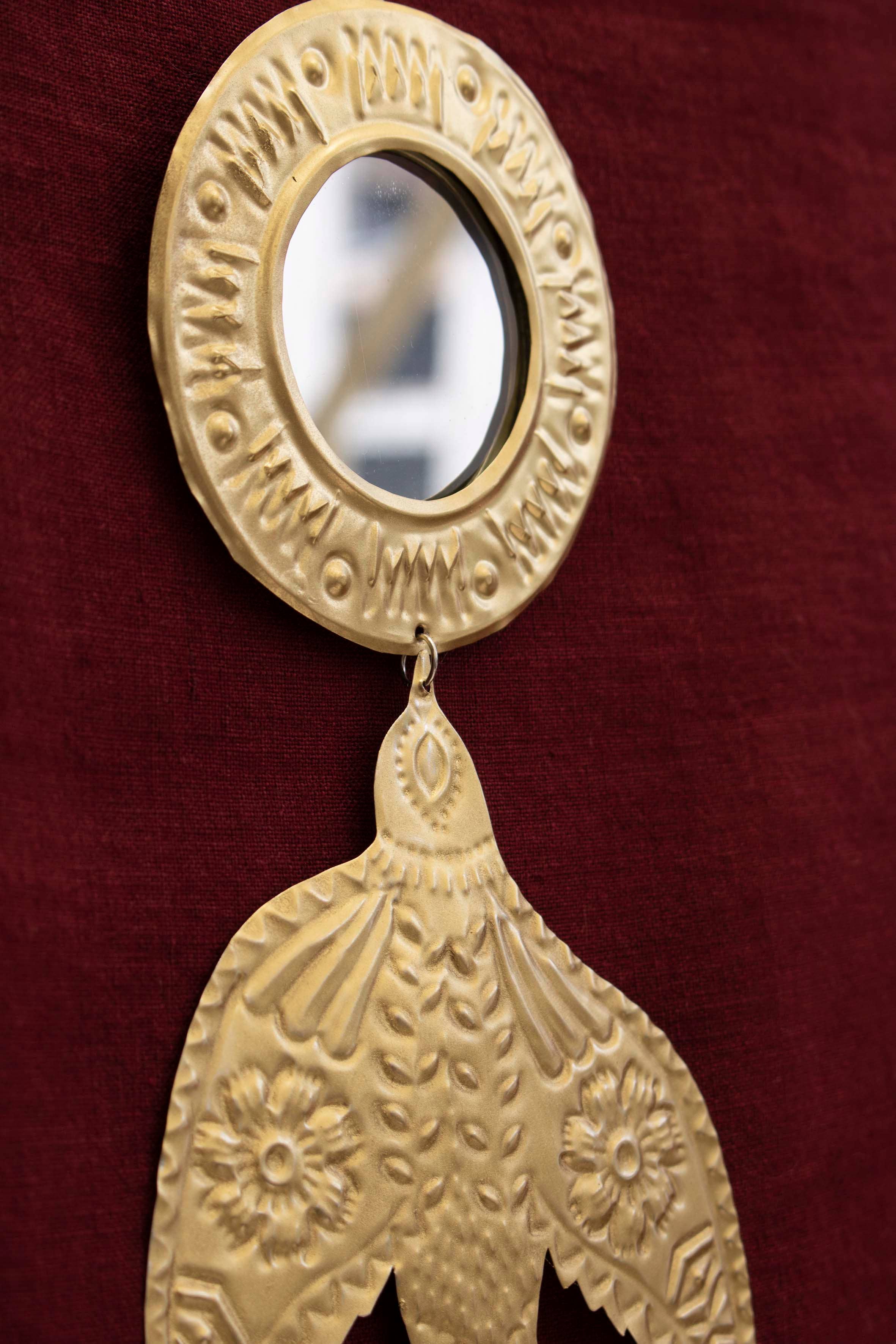 P.I.Project America - Vendita all'ingrosso Nappa decorativa/decorazione murali - Milagros messicani - Uccelli dorati - ornamento in latta3