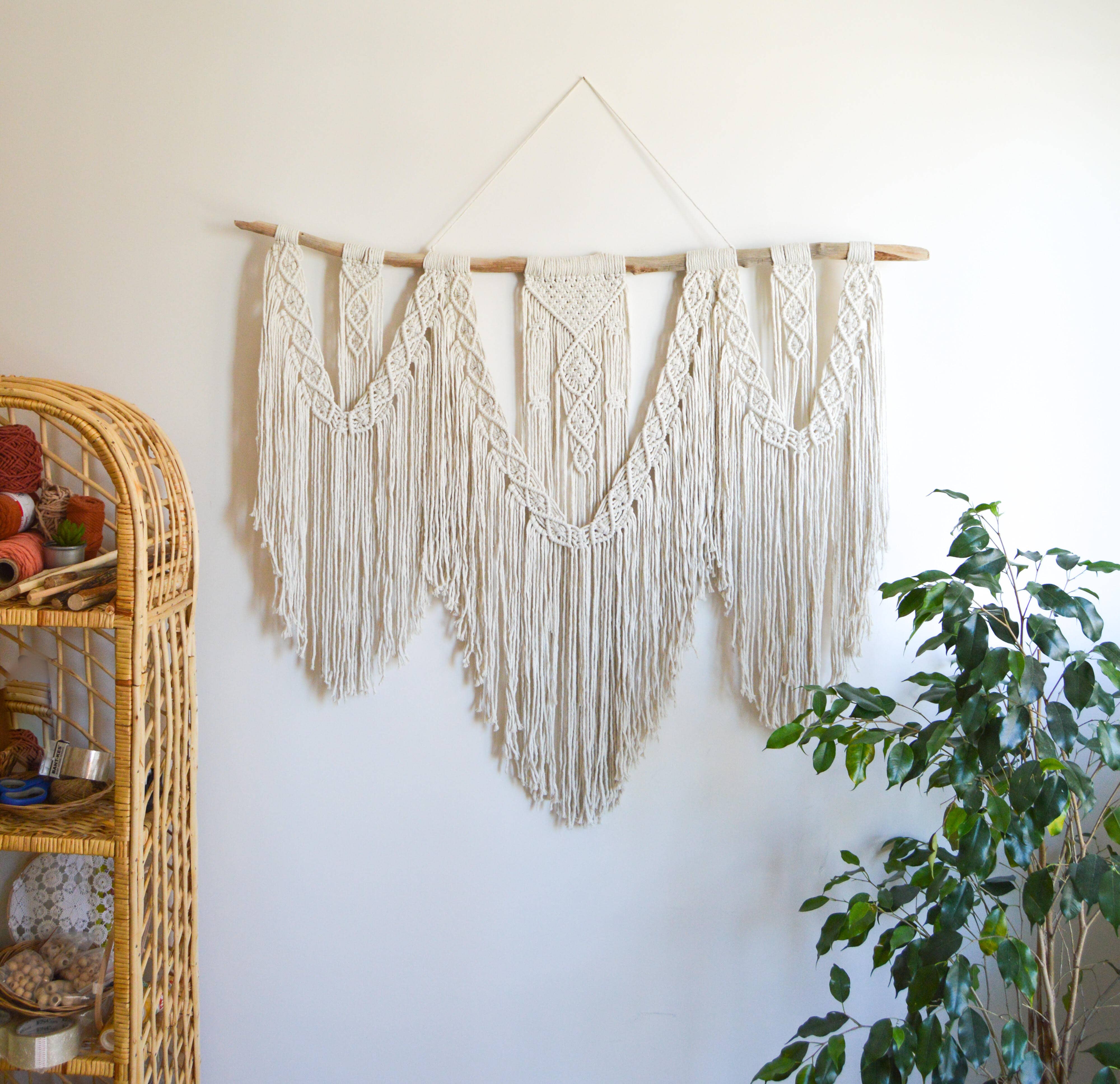 Bonnie Handmade - Wholesale Decorative Tassel/Wall Drop - Extra Large Macrame Wall Hanging, Bohemian Decoration1