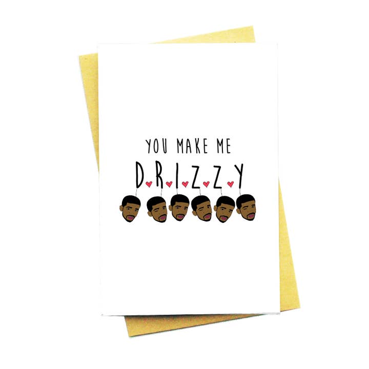 Du gør mig Drizzy Lykønskningskort for engroshandel hos Nocturnal Paper