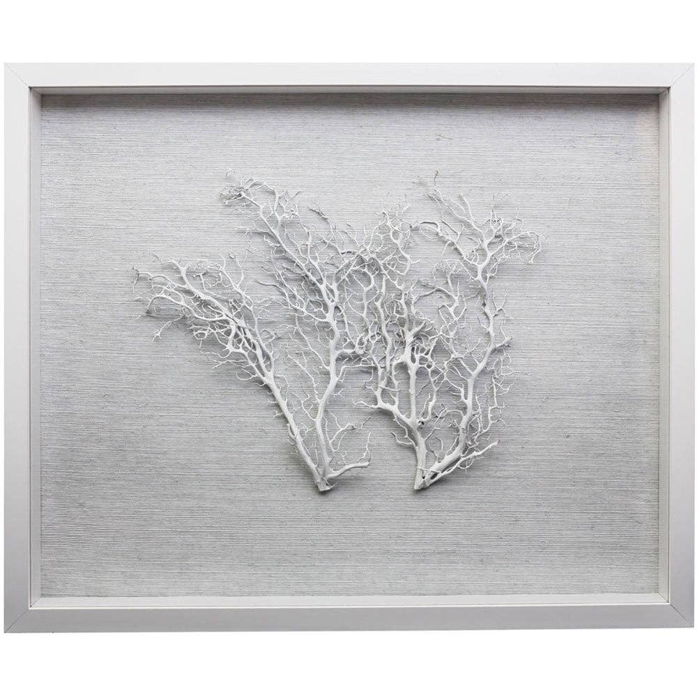 Jamie Dietrich Designs – wholesale Dimensionell/3D-väggkonst – Sealife Shadow Box - Vit/Vit2