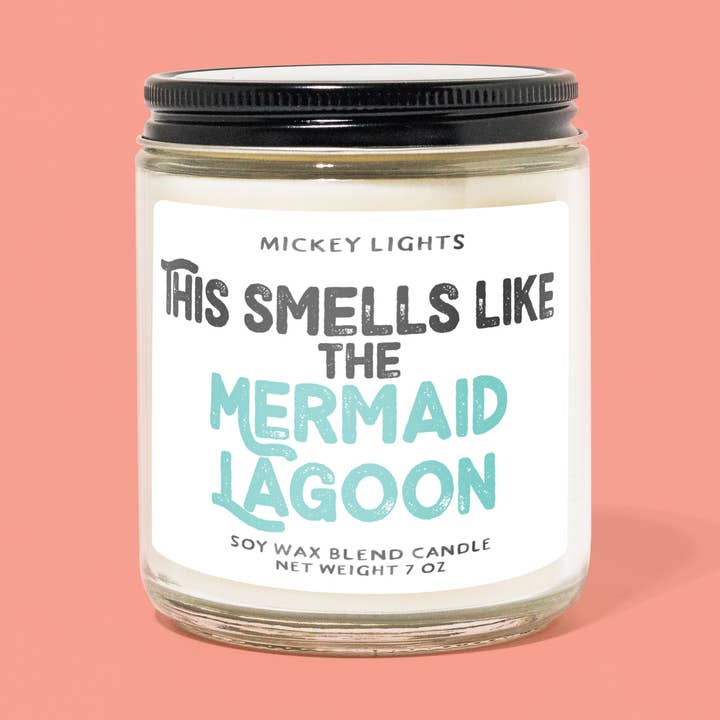 Mermaid Lagoon | 7 oz Soy Blend Candle for wholesale by Theme Park Candles