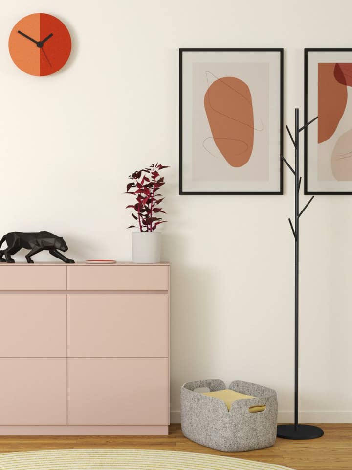 Porte-manteau Jules en métal, coloris noir pour la vente par Potiron