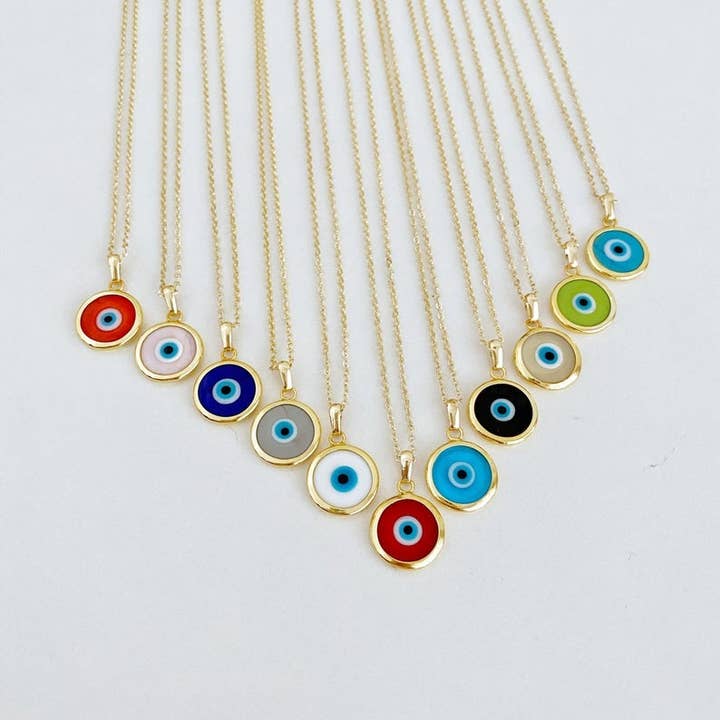 Evileyefavor - Wholesale Pendant/charm necklace - Murano Evil Eye Necklace, Evil Eye Jewelry, Glass Murano Bea8