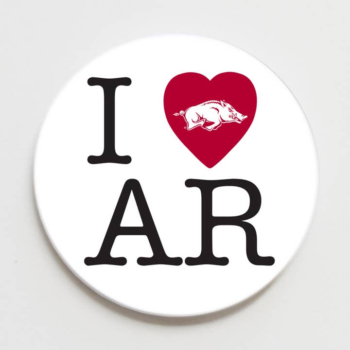 Good Vibez Collegiate - Wholesale Lapel Pin/Button - University of Arkansas I Heart AR  Button0