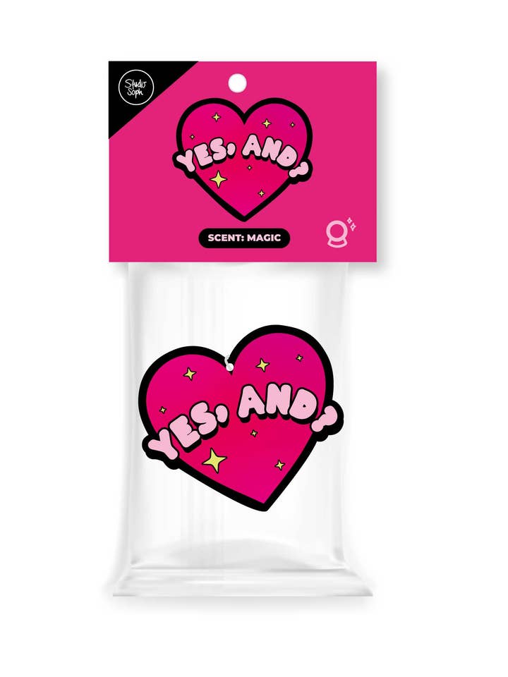 Désodorisant voiture « Yes, and ? » pour la vente par Studio Soph (We Pay Your Import Fees - We Ship DDP)