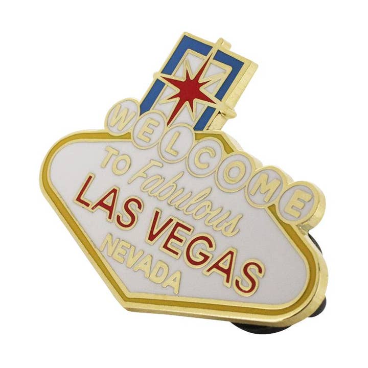 Las Vegas Welcome Sign Casino Souvenir Pin for wholesale by WizardPins