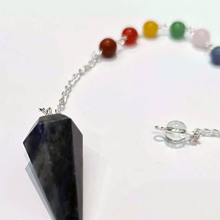 VIE - Wholesale Meditation Supplies - Pendulum with 7 Chakra Beaded Chain14