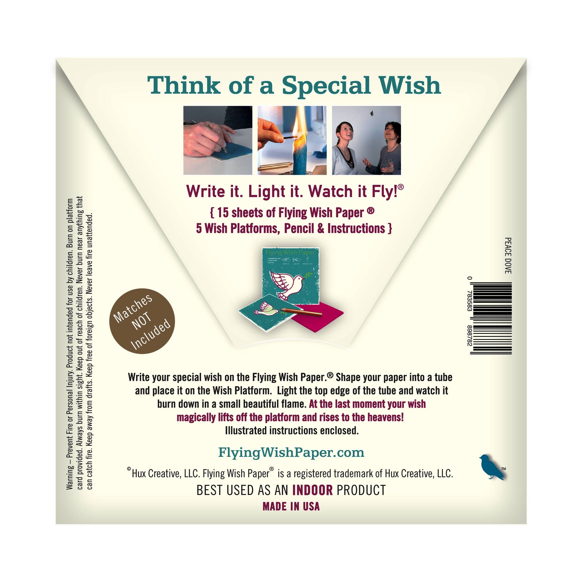 FLYING WISH PAPER ® - Wholesale DIY Craft Kit - PEACE DOVE – WISH PAPER™ Interactive Wellness, Mindfulness1