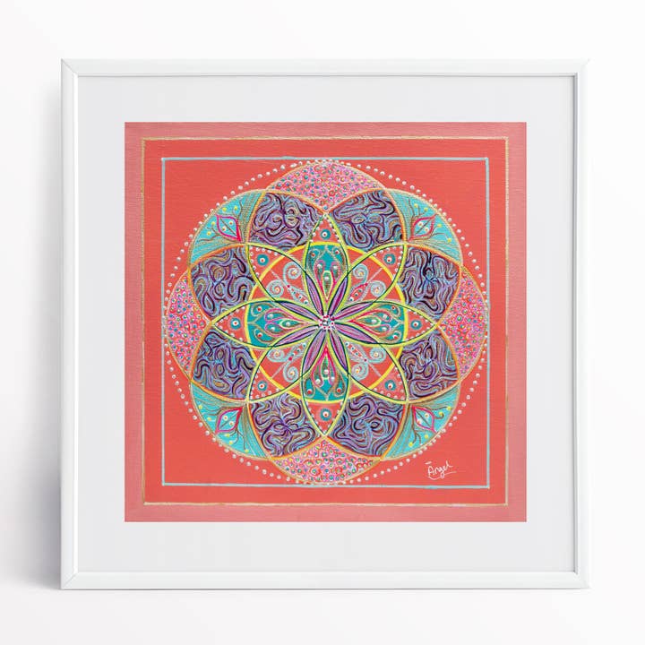 Passion Mandala Kunsttryk for engroshandel hos Angel Fritz Studio