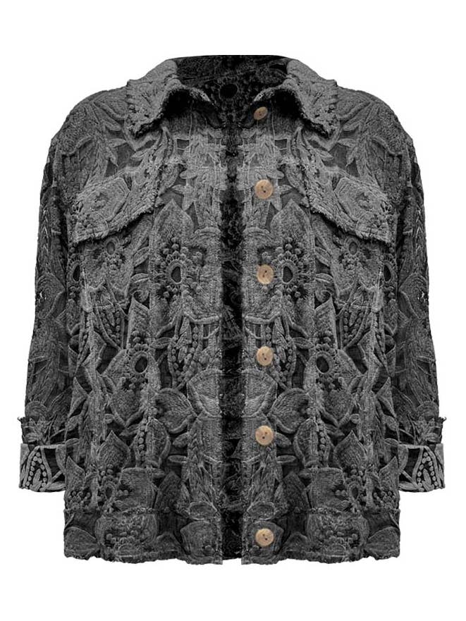 Chaqueta de seda bordada Dione para venta al por mayor de Gretty Zueger