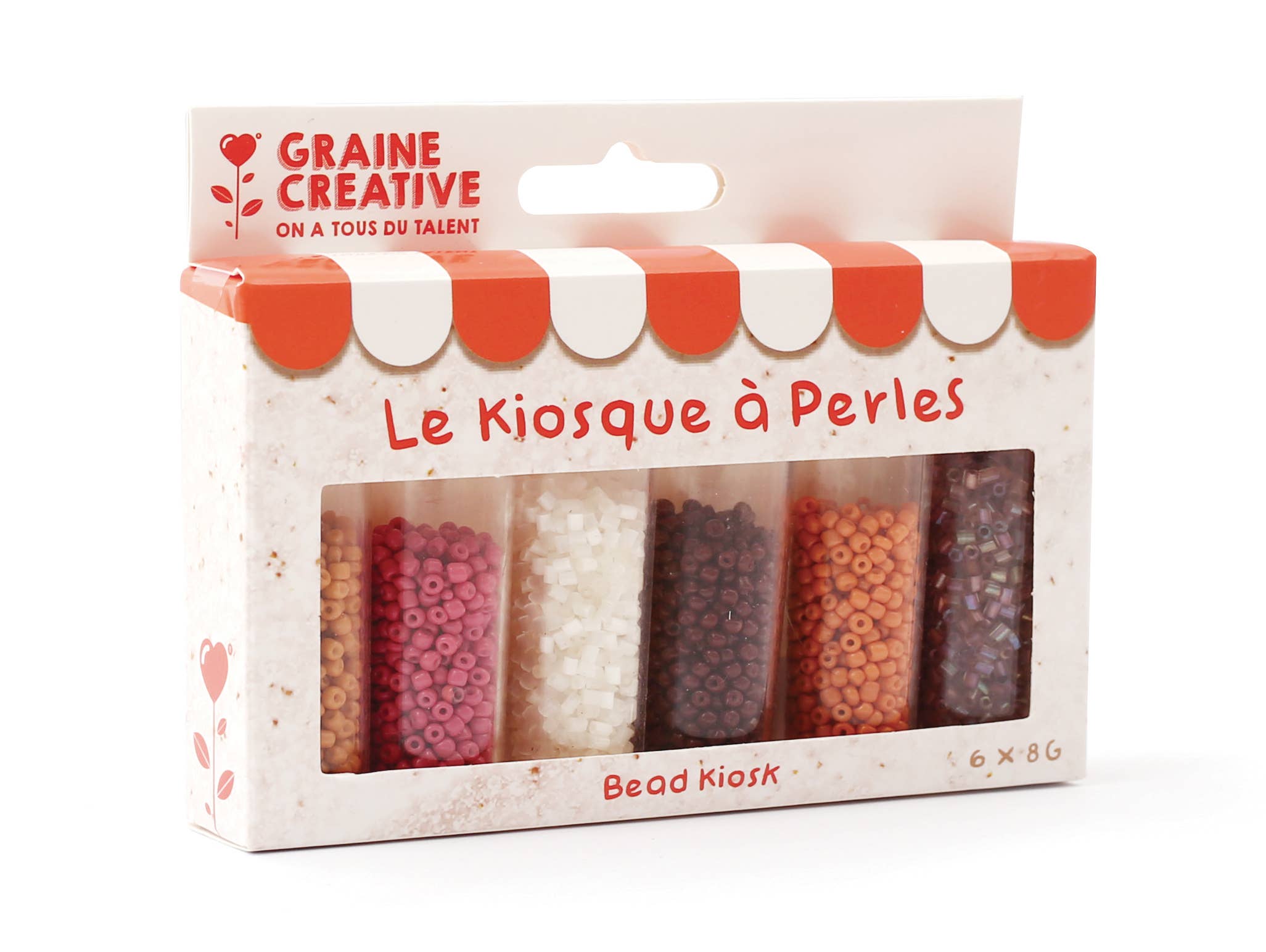 Graine Créative - Wholesale Craft Supplies - KIOSK WITH BEADS TUBES CHAI LATTE0