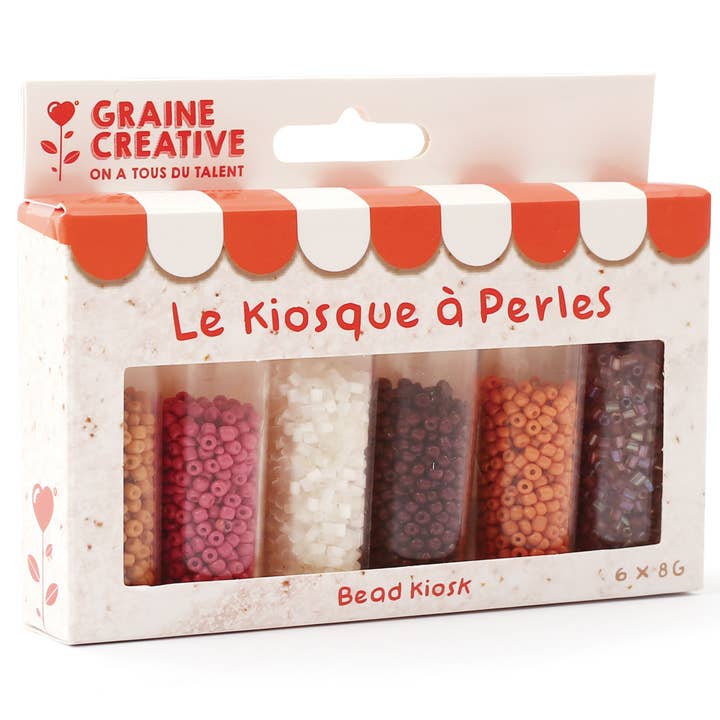 Graine Créative - Wholesale Craft Supplies - KIOSK WITH BEADS TUBES CHAI LATTE0