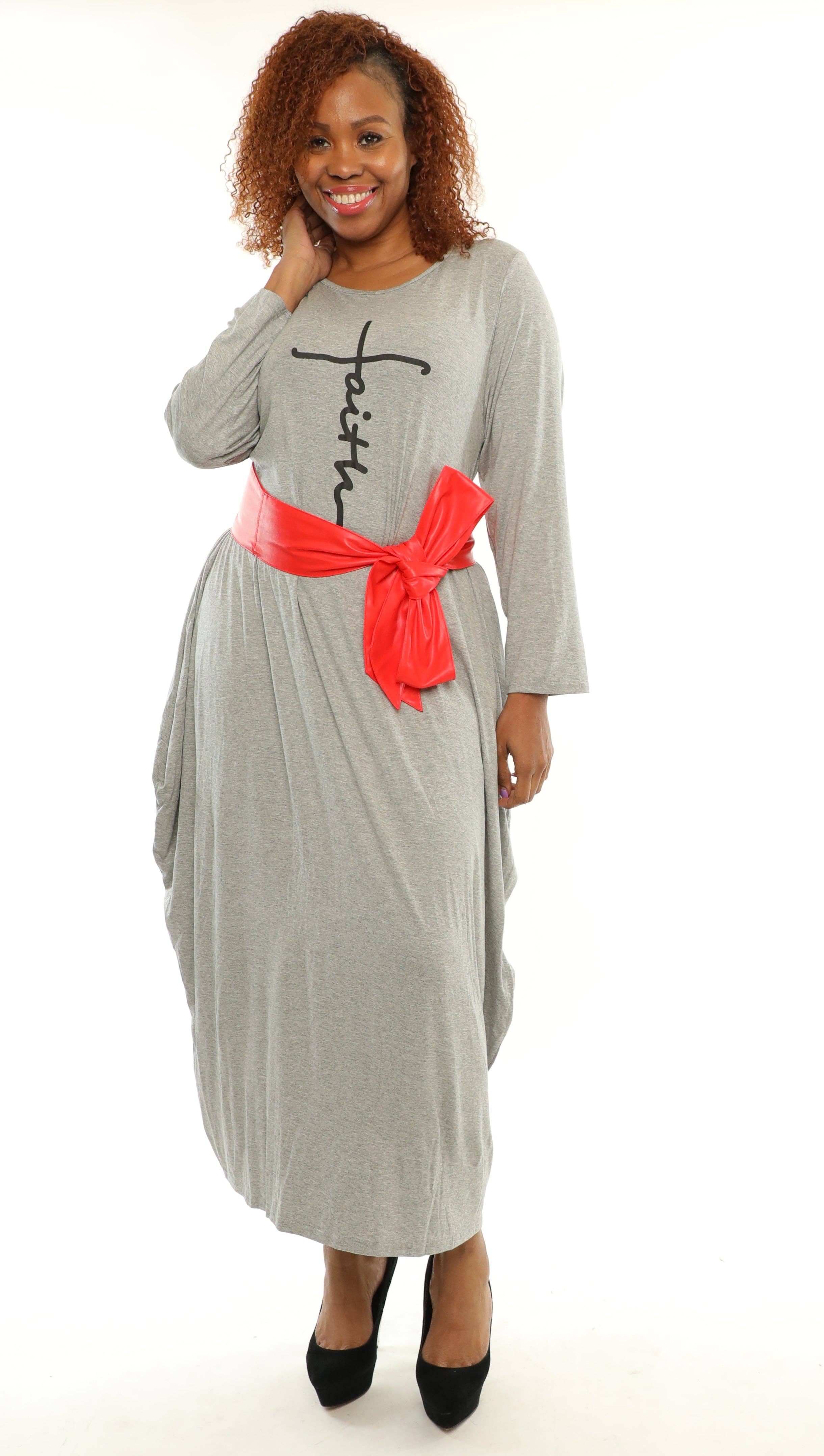 KaraChic - Wholesale Dress - Women's - Women's Loose-Fit Baggy Faith Dress with Side Pockets7